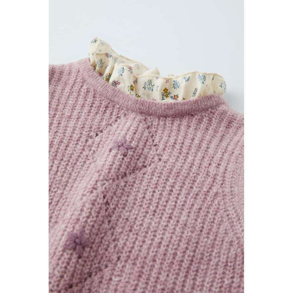 COMBINATION KNIT SWEATER - Picture 3 of 3